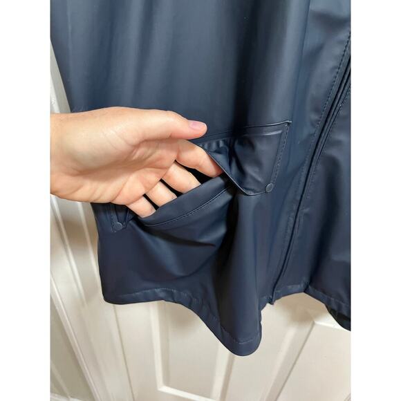 Helly Hansen Voss Men's Rain Jacket Blue XXL Packable Hood Adjustable - Picture 4 of 11